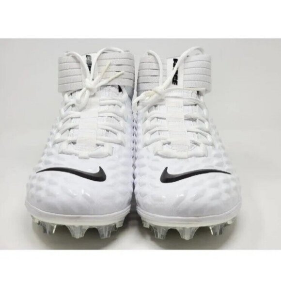 Nike Force Savage Pro 2 Mid Football Cleats White Black Men AH4000-100 NEW main image 7